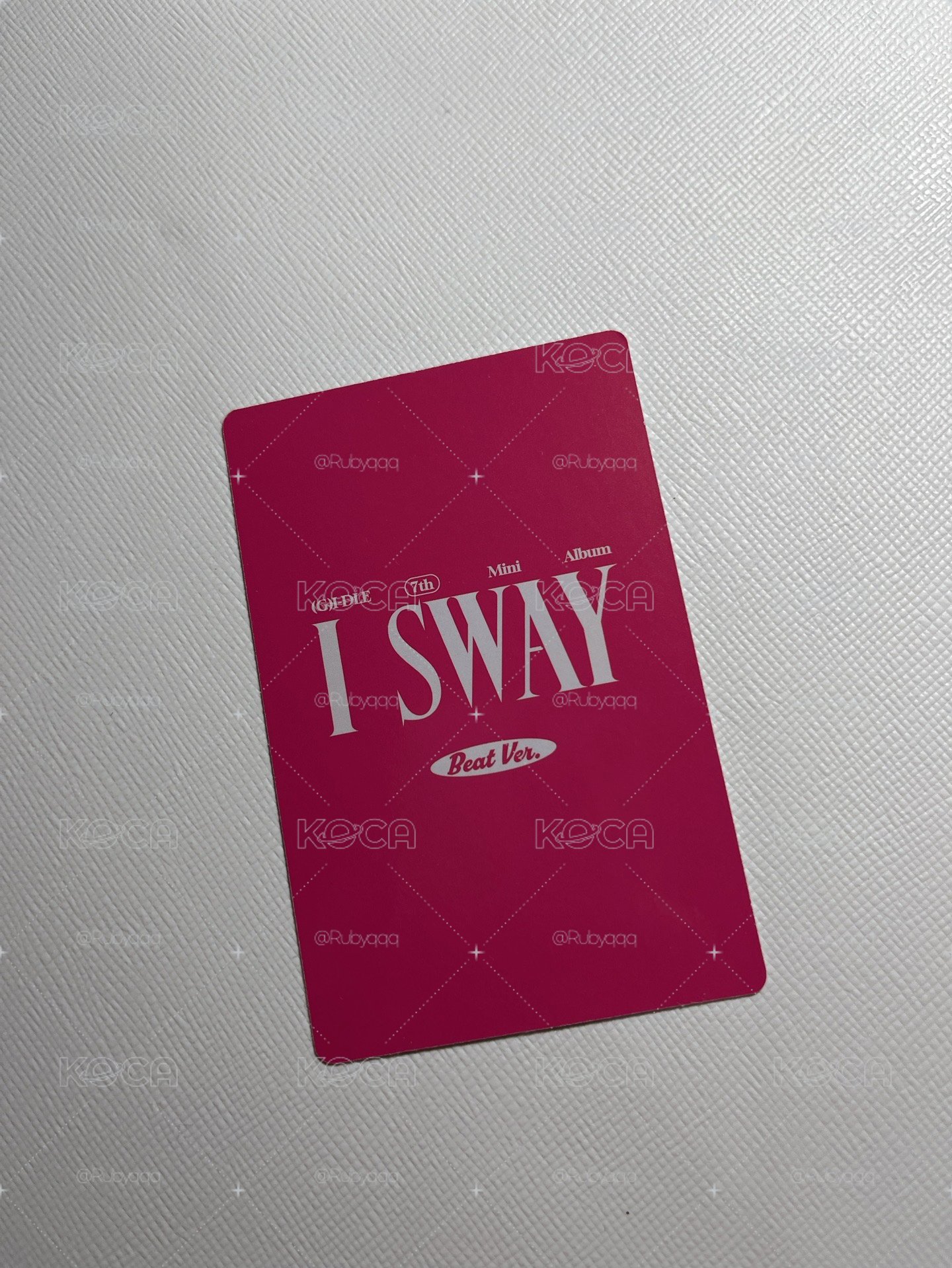 I-dle I sway 葉舒華 專輯卡