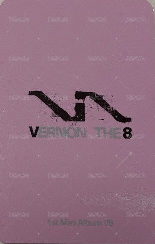 ‘V8’ kream 特典卡  背面
