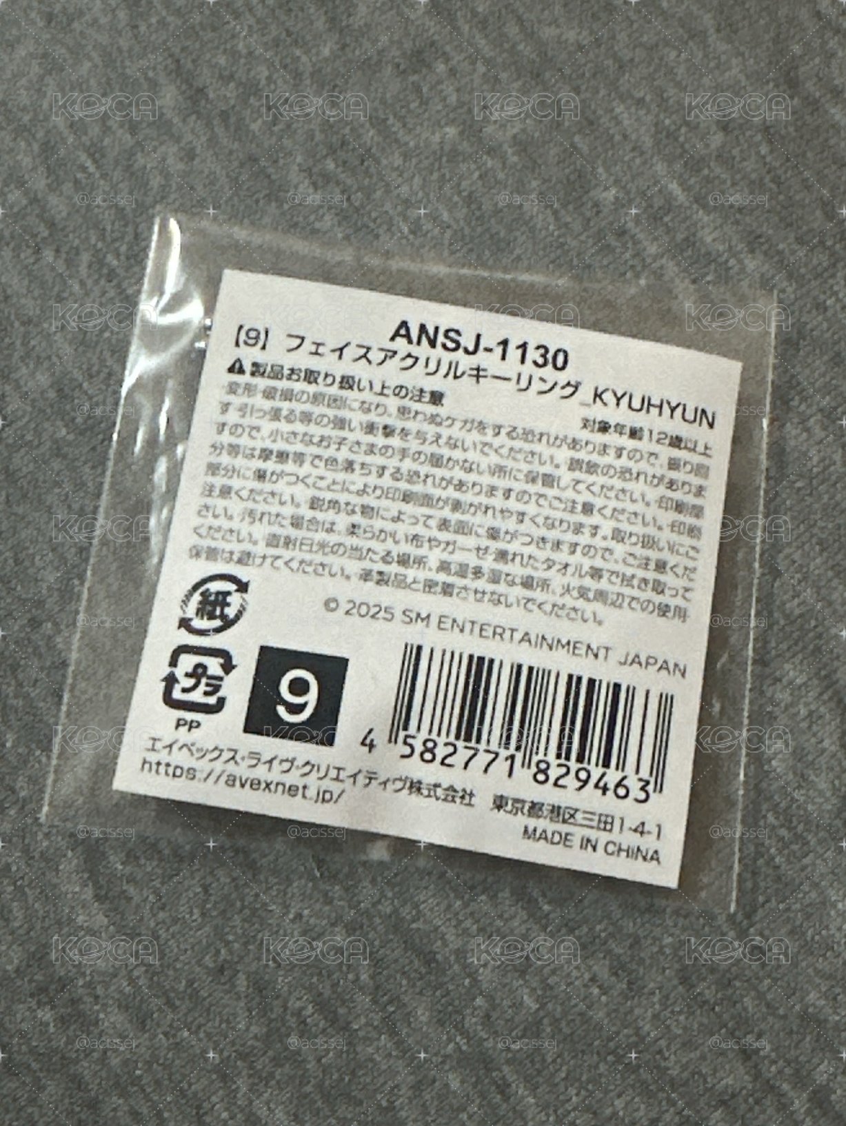 SS10 日周 扭蛋 圭賢吊飾