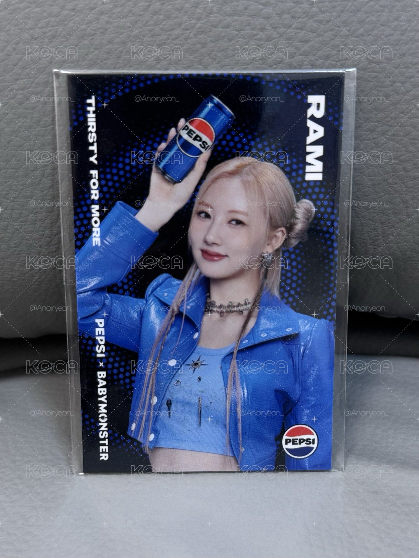 ˚⊹ᡣ𐭩BABYMONSTER 寶怪 RAMI 百事可樂代言卡 韓版