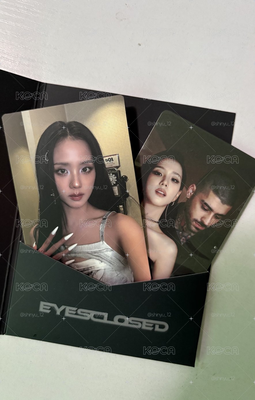 #售 Jisoo qq音樂eyesclosed的小卡