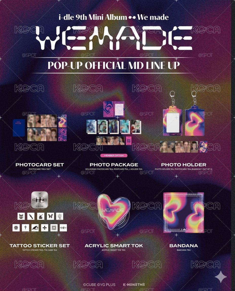idle [We Made] Pop up in Taipei 代購