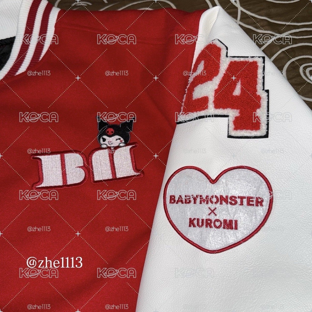 BABYMONSTER X Kuromi 酷洛米 外套 棒球外套 紅