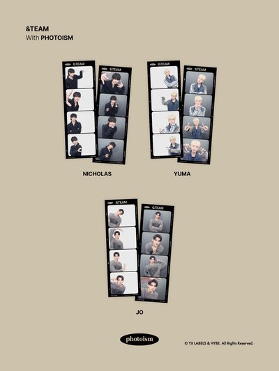 &TEAM WOF X photoism 人生四格卡 貼紙 代印 1組兩張