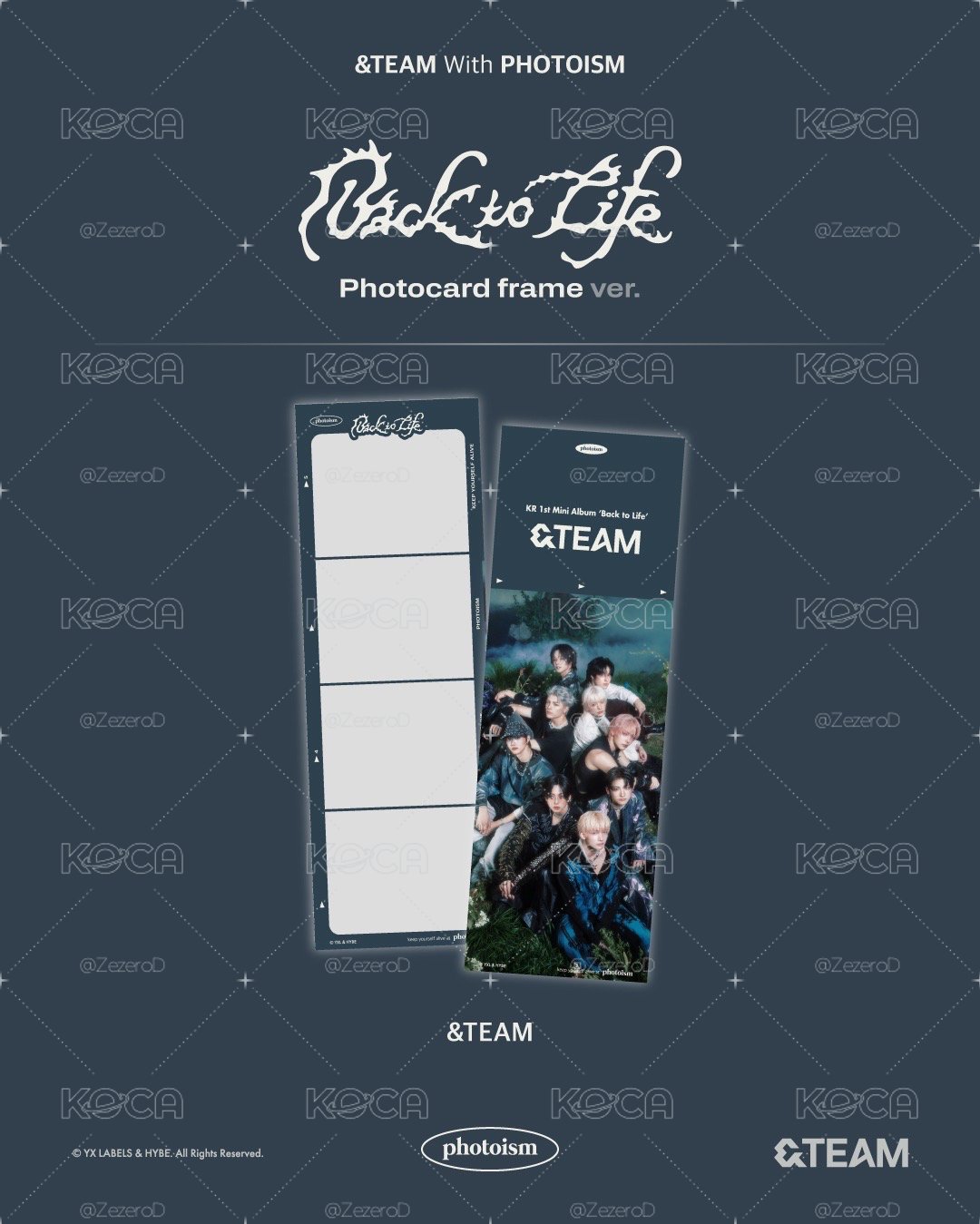&TEAM BTL X photoism 人生四格卡 貼紙 代印 1組兩張