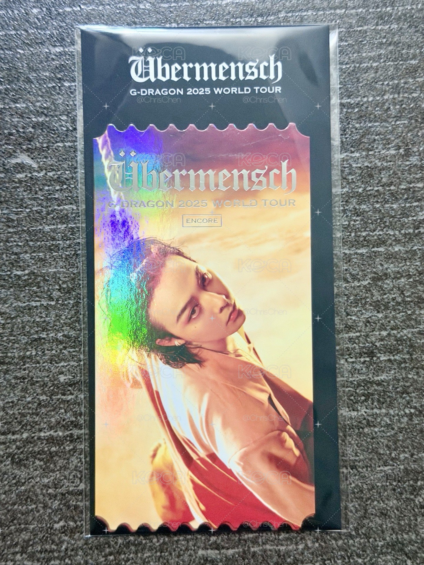 G-Dragon Photo Ticket 安可場紀念票根
