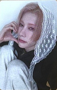 I ONE msg 線上1.0 簽售卡 蕾絲頭巾