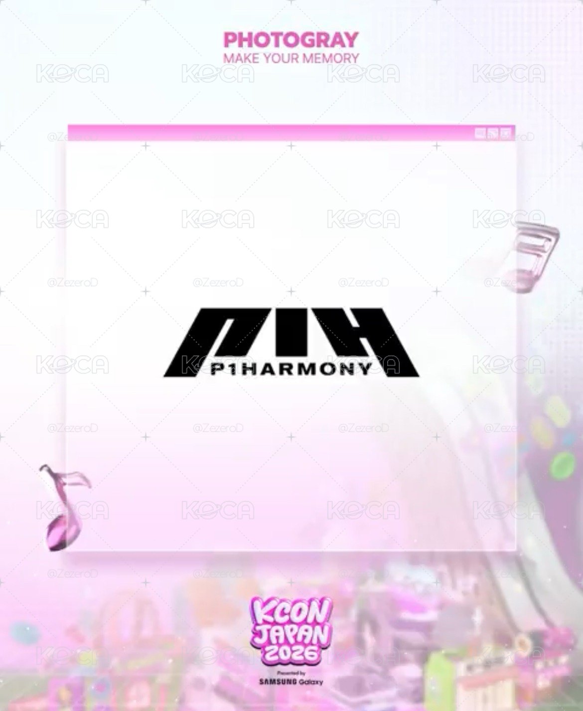 P1Harmony X [KCON JAPAN 2026 X PHOTOGRAY] 人生四格卡 代印 1組兩張