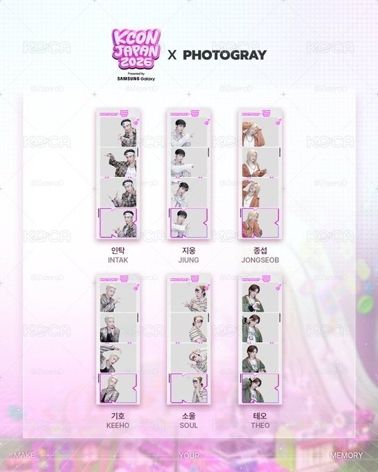 P1Harmony X [KCON JAPAN 2026 X PHOTOGRAY] 人生四格卡 代印 1組兩張