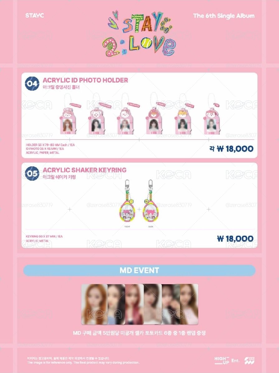 STAYC The 6th Single Album POP-UP CAFE [2:LOVE] MD