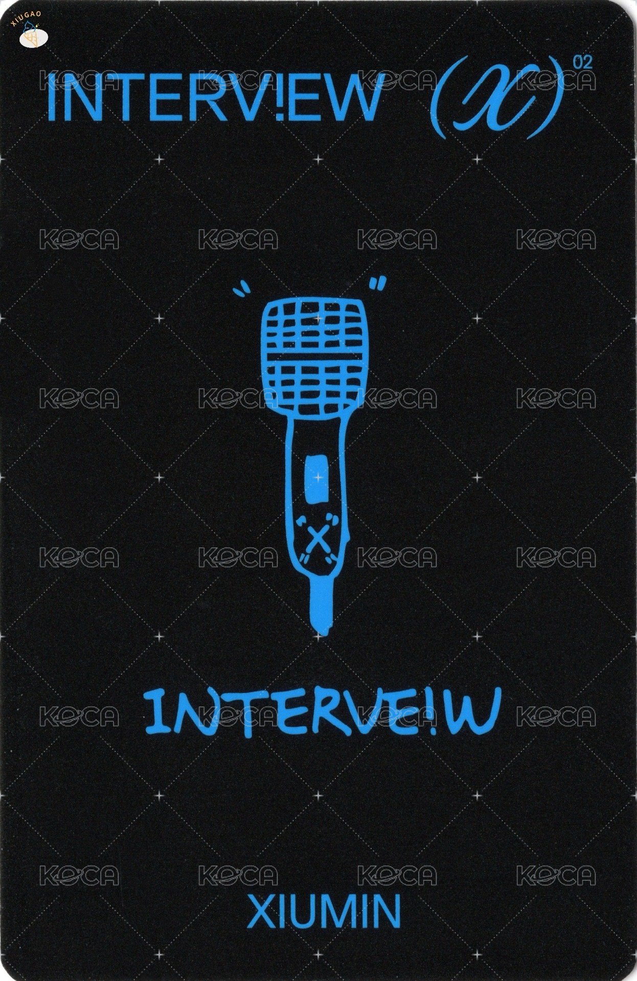 Interview X K版固配 專輯卡  背面