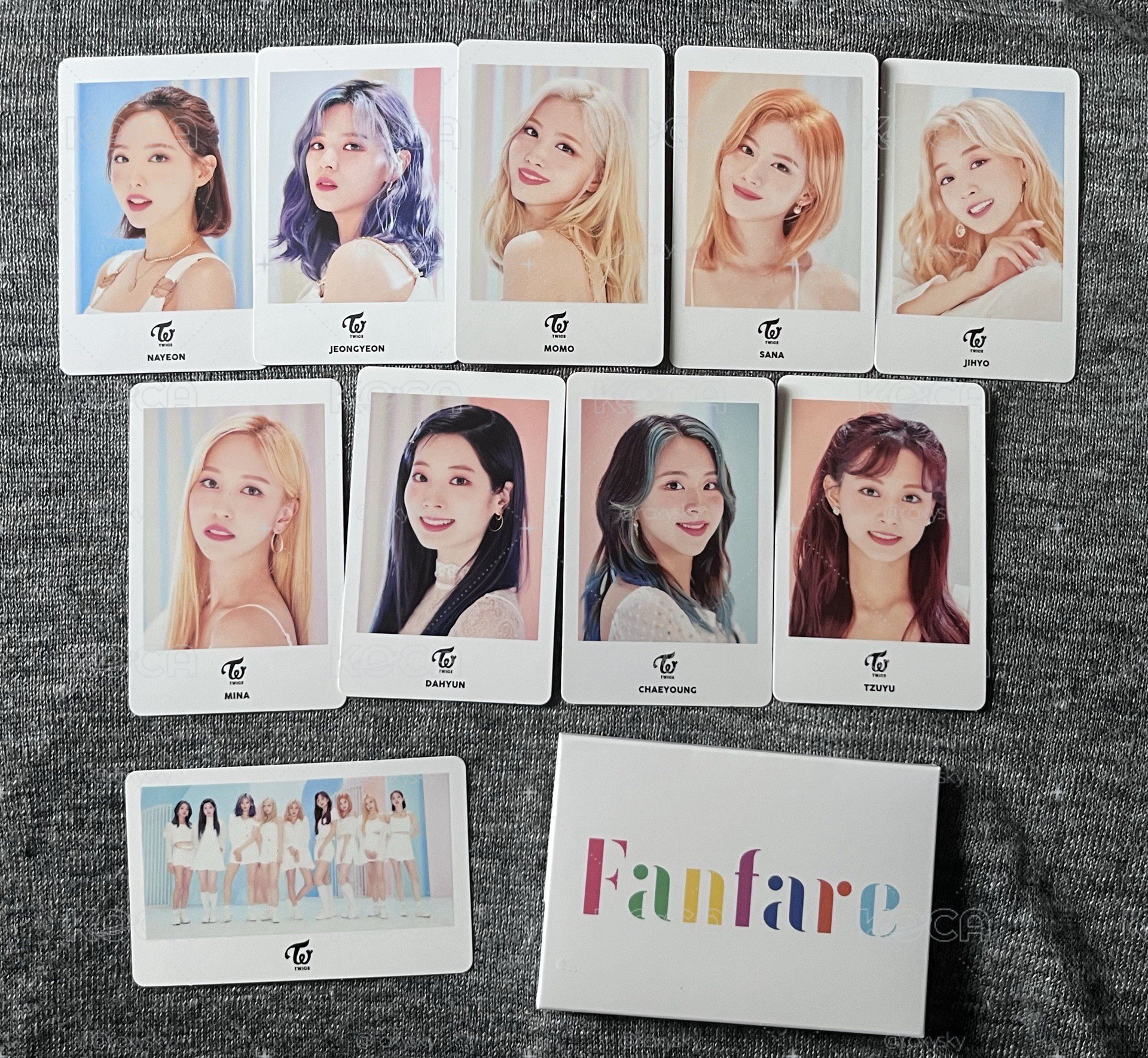 TWICE Fanfare 周邊小卡組