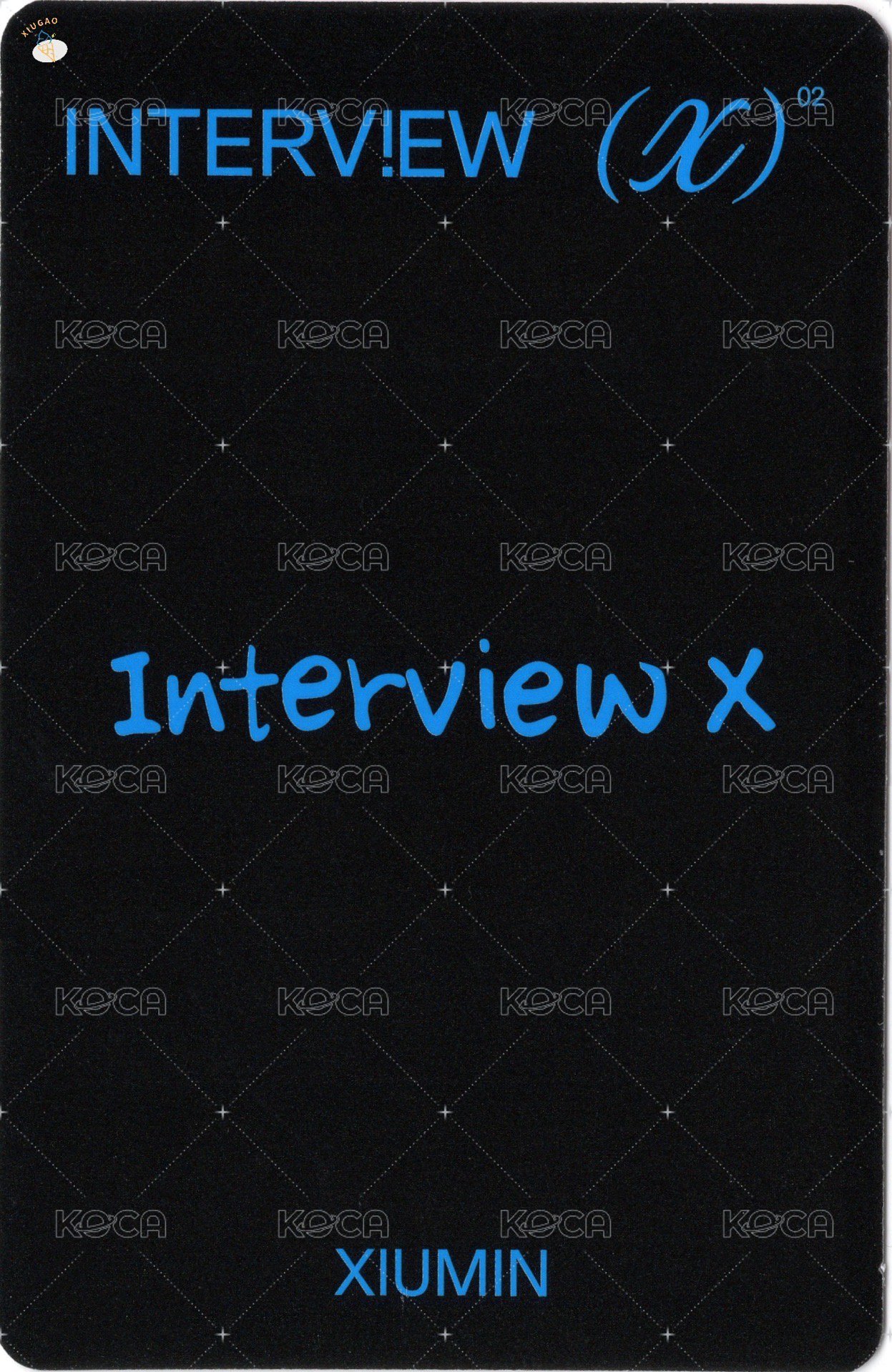 Interview X K版固配 專輯卡  背面