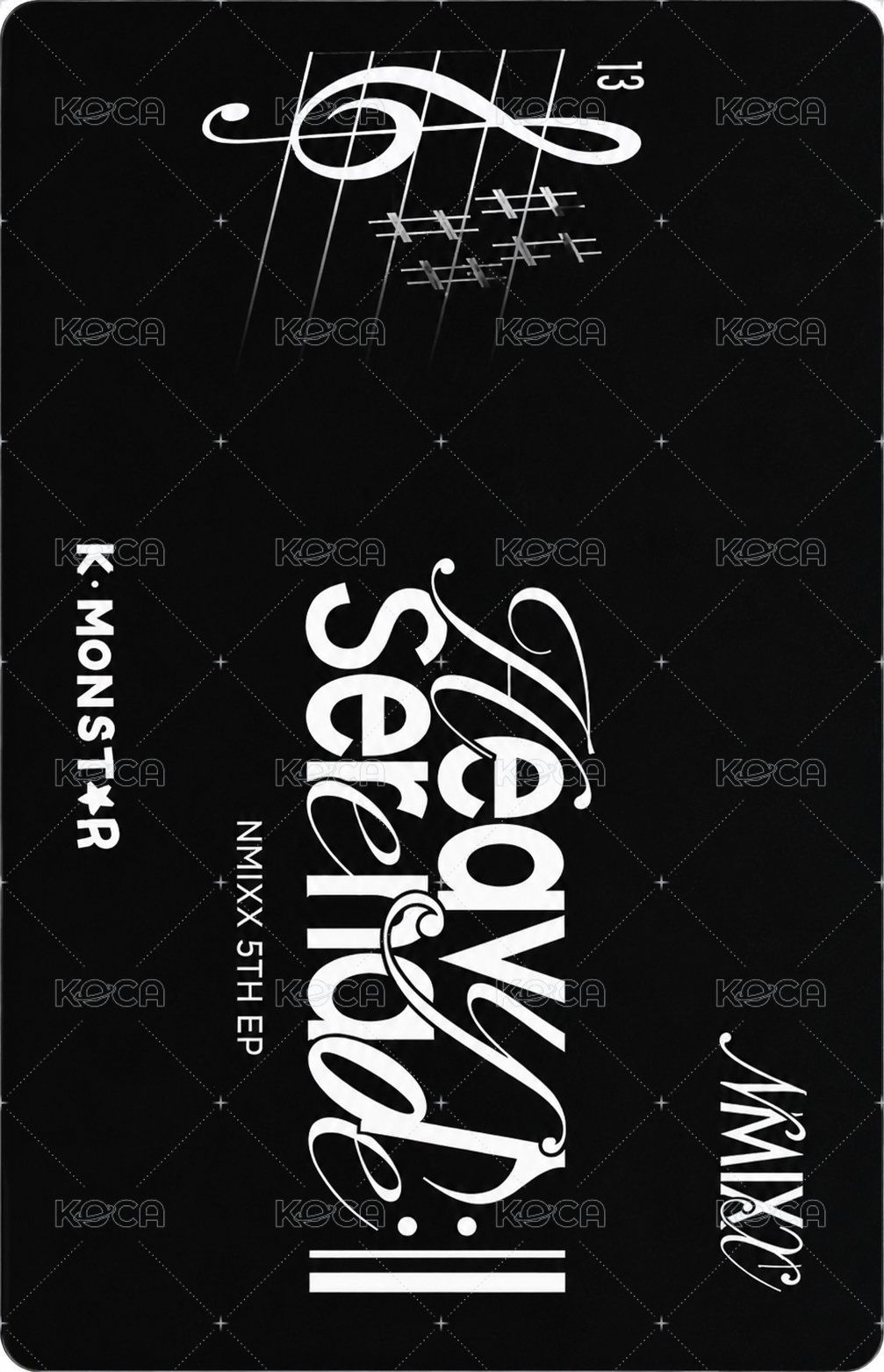 Heavy Serenade km 抽選卡  背面