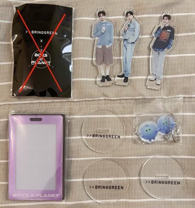 BOYS II PLANET 檔案展 小卡/卡套/BRINGGREEN 立牌 吊飾 相沅 安信 俊抒 ALD1