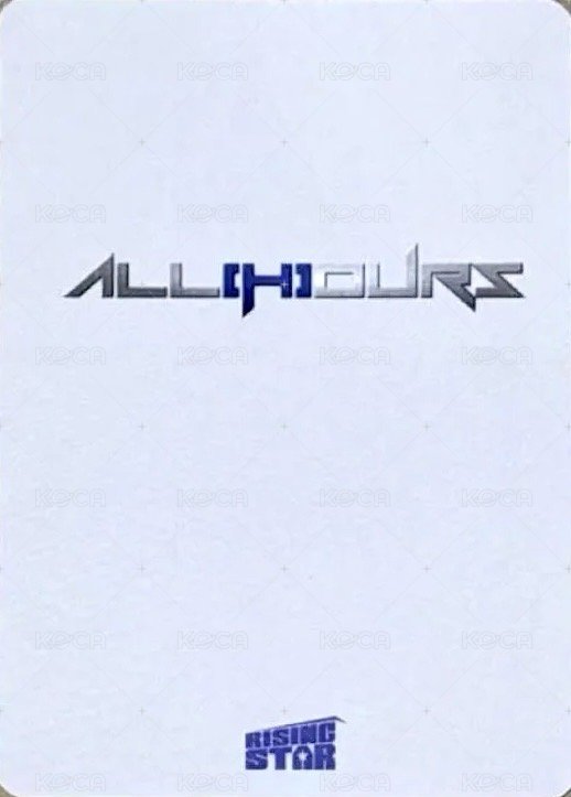 ALL OURS Rising-star 2.0 線下 簽售卡  背面