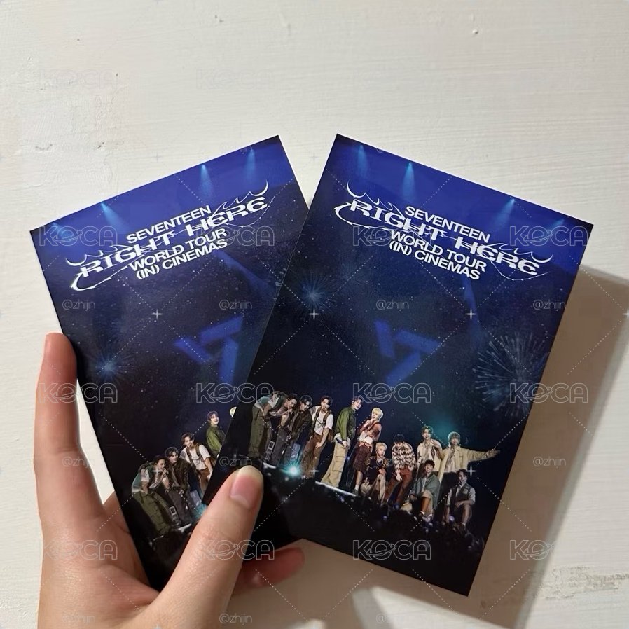 SEVENTEEN RIGHT HERE WORLD TOUR IN CINEMAS 電影明信片