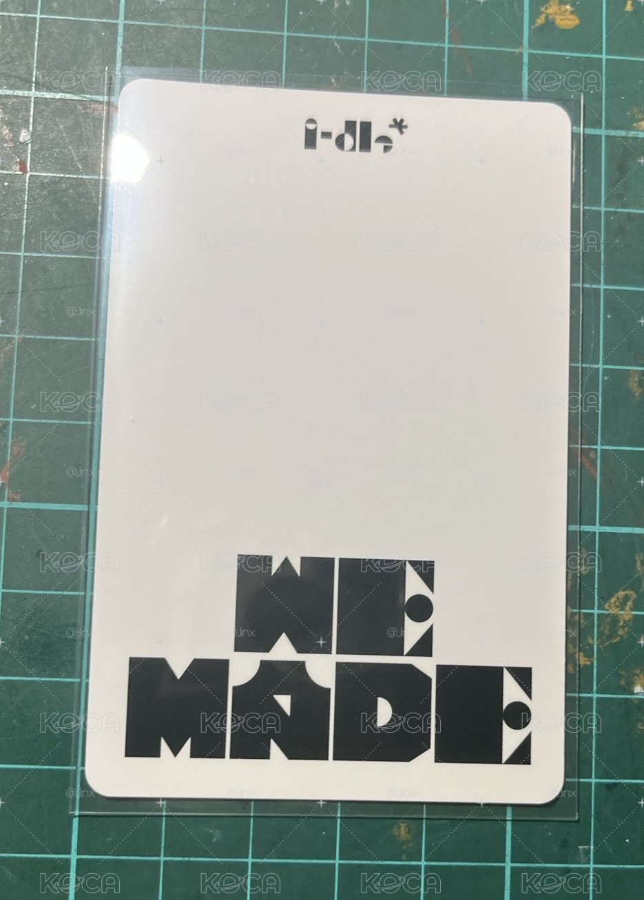 i-dle《WE MADE》YUQI 官方自拍小卡｜專輯小卡