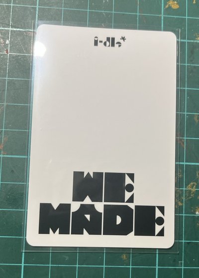 i-dle《WE MADE》YUQI 官方自拍小卡｜專輯小卡