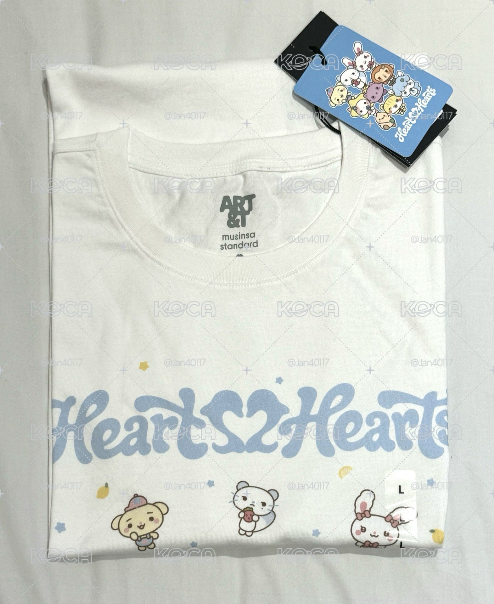 Hearts2Hearts X Musinsa 聯名上衣