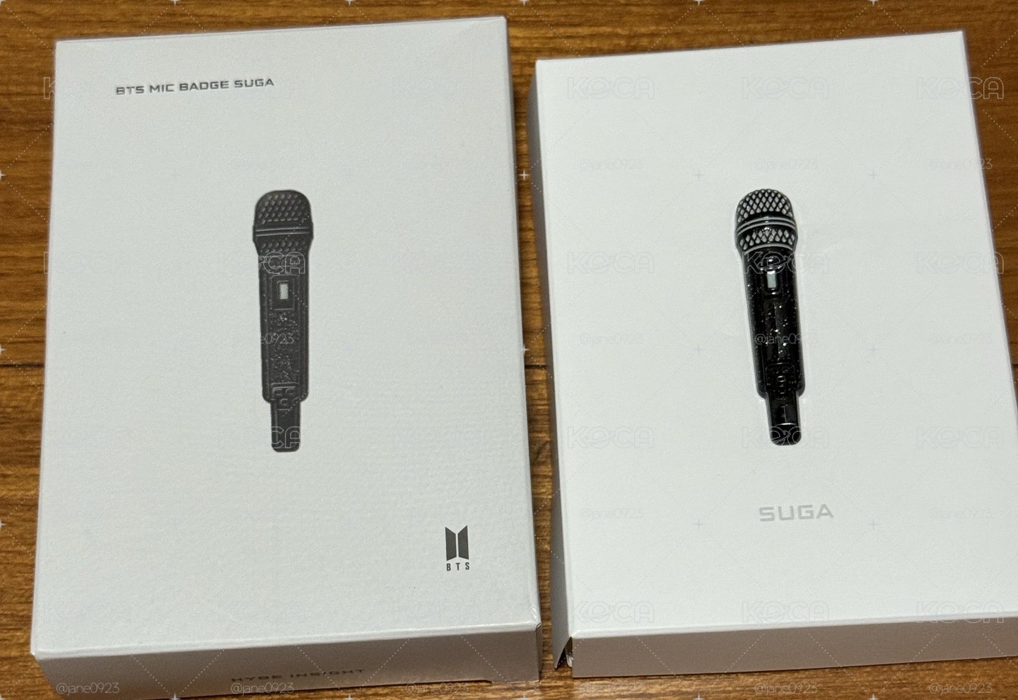 SUGA麥克風徽章（無小卡）