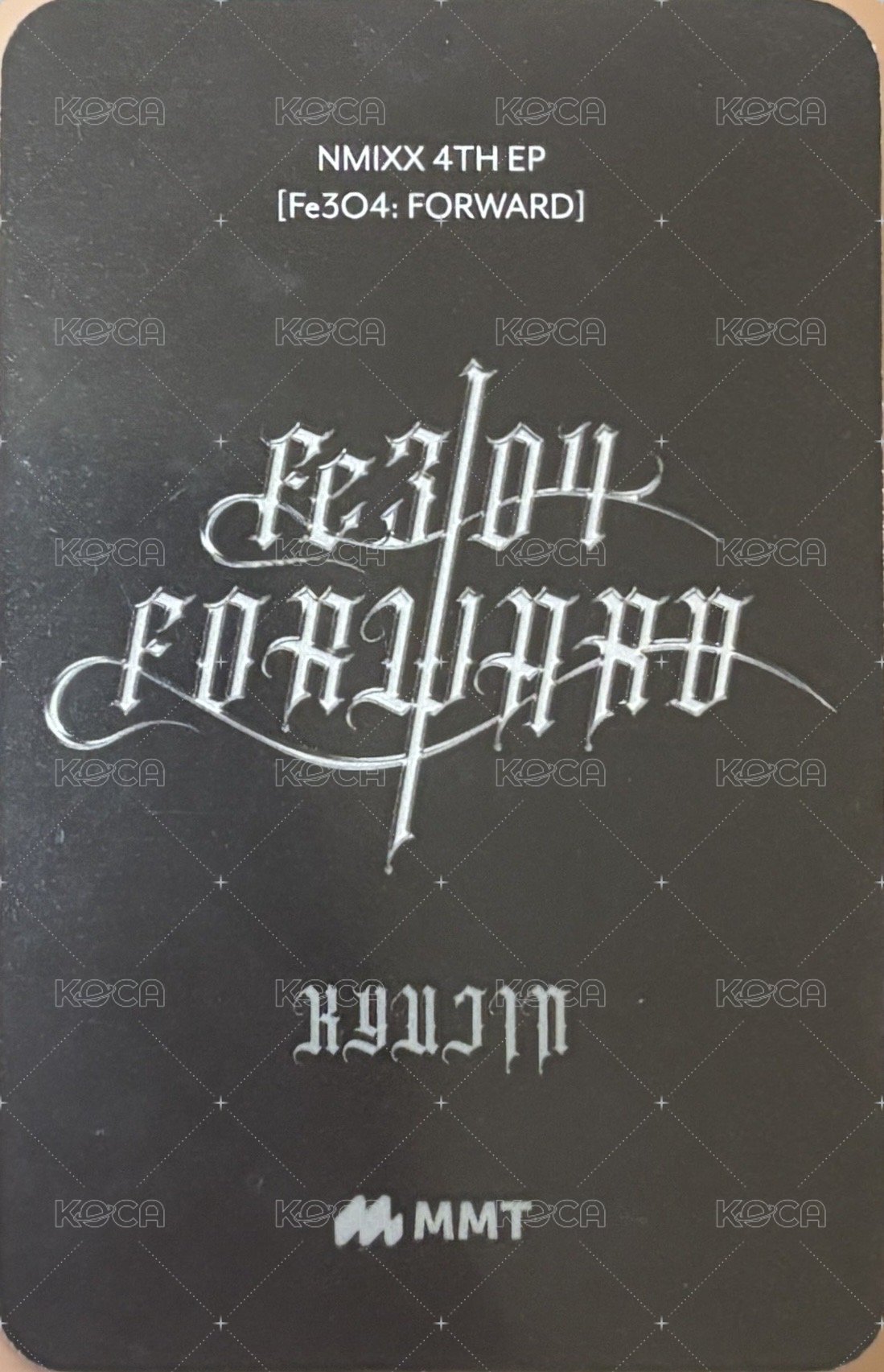 FORWARD mmt 預售 特典卡  背面