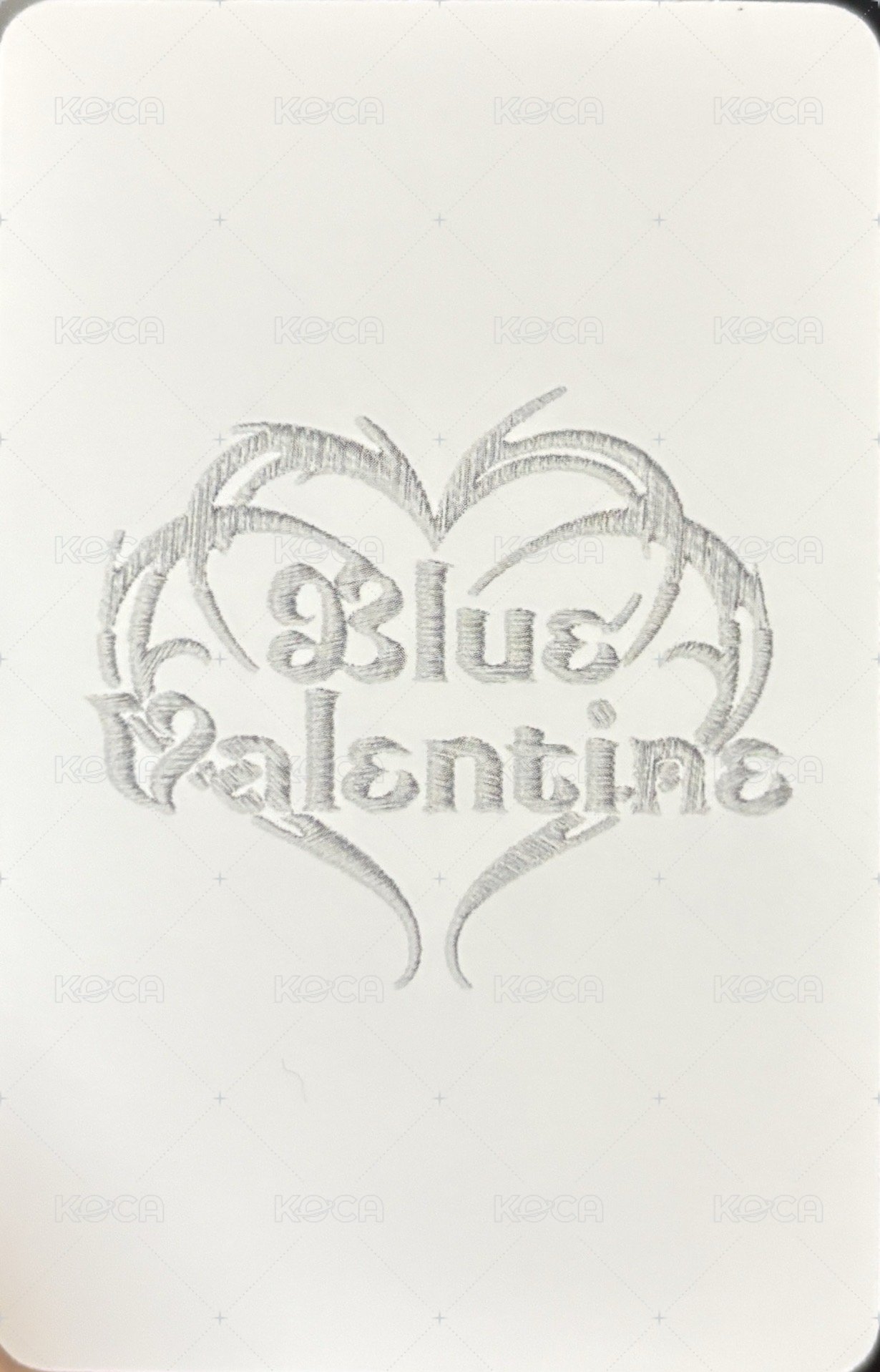 正規一 普版 專輯卡 Valentine 莉嫄雙人 背面