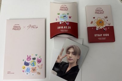 stray kids green project木盒組