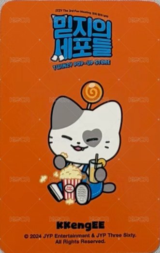 2024 FM jyp TWINZY 線下 幸運卡  背面