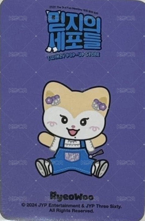 2024 FM jyp TWINZY 線下 幸運卡  背面