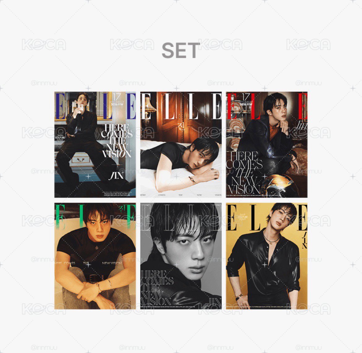 BTS JIN ELLE雜誌 全新預購 不需二補