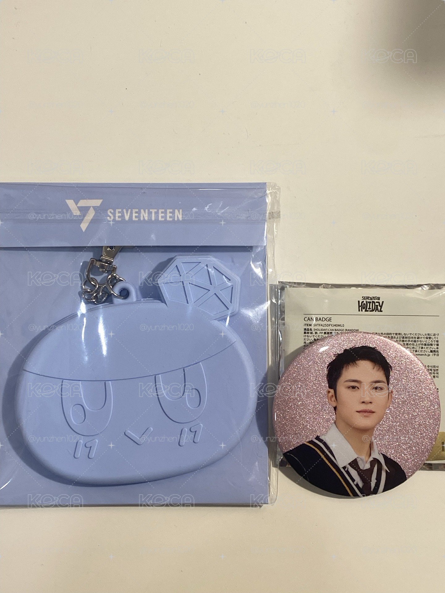 seventeen fm holiday 徽章 奎與new日巡蹦蹦徽章套 藍