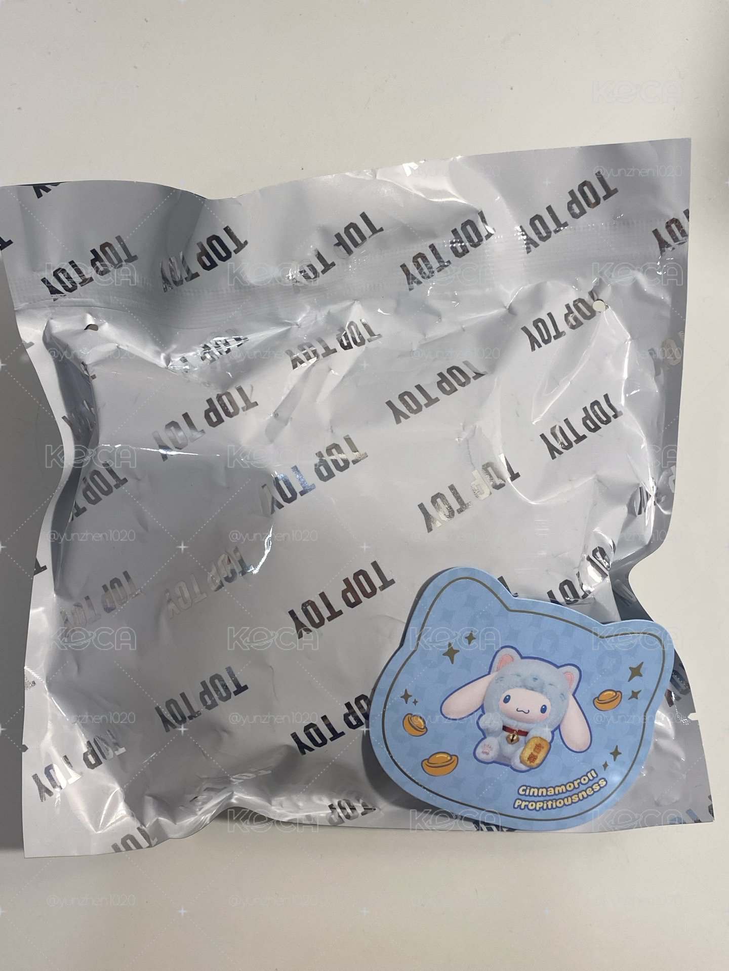 大耳狗招財貓絨毛 吊飾 