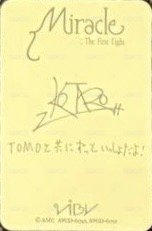 Miracle : The First Light 單封 專輯卡  背面