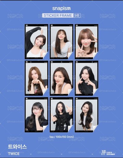 TWICE Snapism貼紙代印
