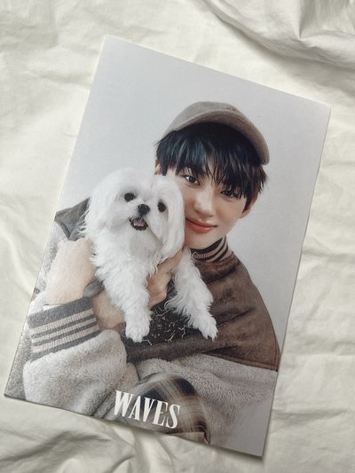 金旻奎Waves漫潮雜誌A版封面+小卡+明信片