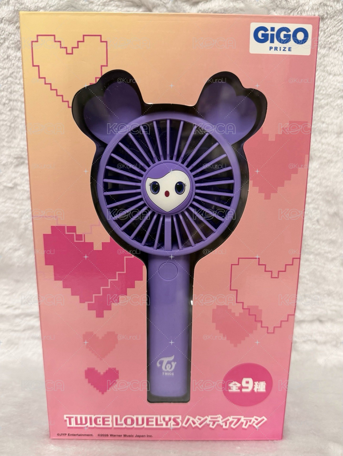 日本GiGo限定 · SANA手持風扇💜（全新未拆）