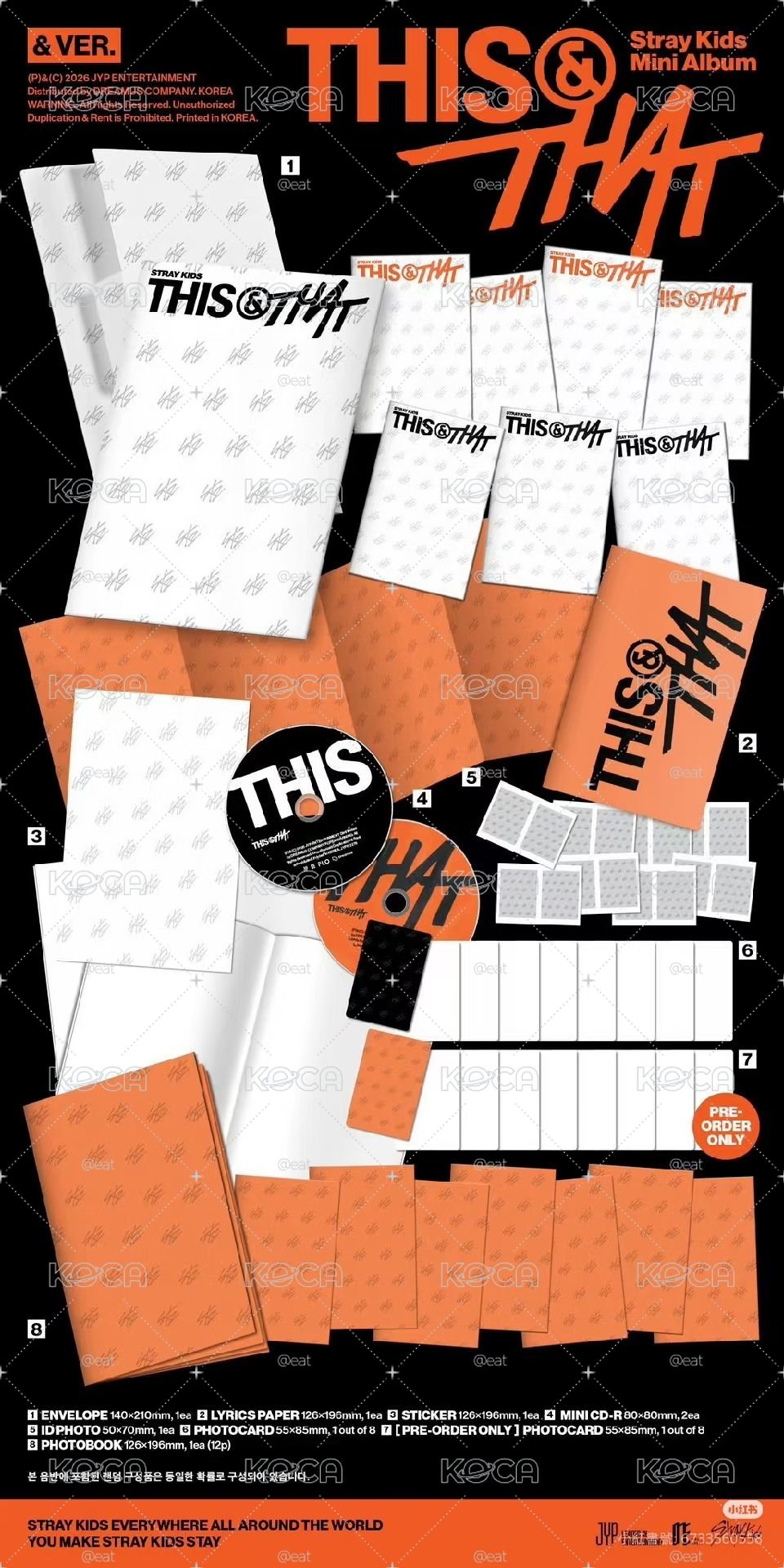Straykids 各通路專含特典 this&that