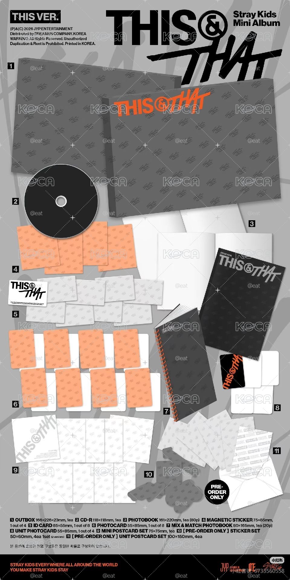 Straykids 各通路專含特典 this&that