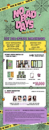 NBD 十月 ITZY 2021 OFFICIAL MERCHANDISE'NO BAD DAYS' OCTOBER KIT
