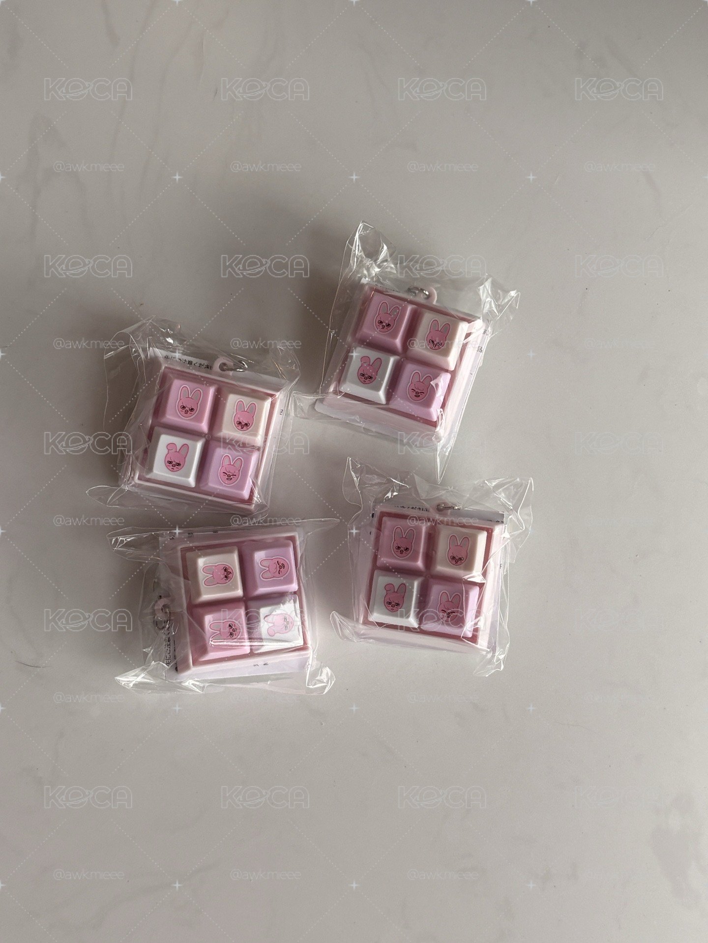 日本會員 鍵帽鑰匙圈 6週年一番賞 - 彬/豬兔