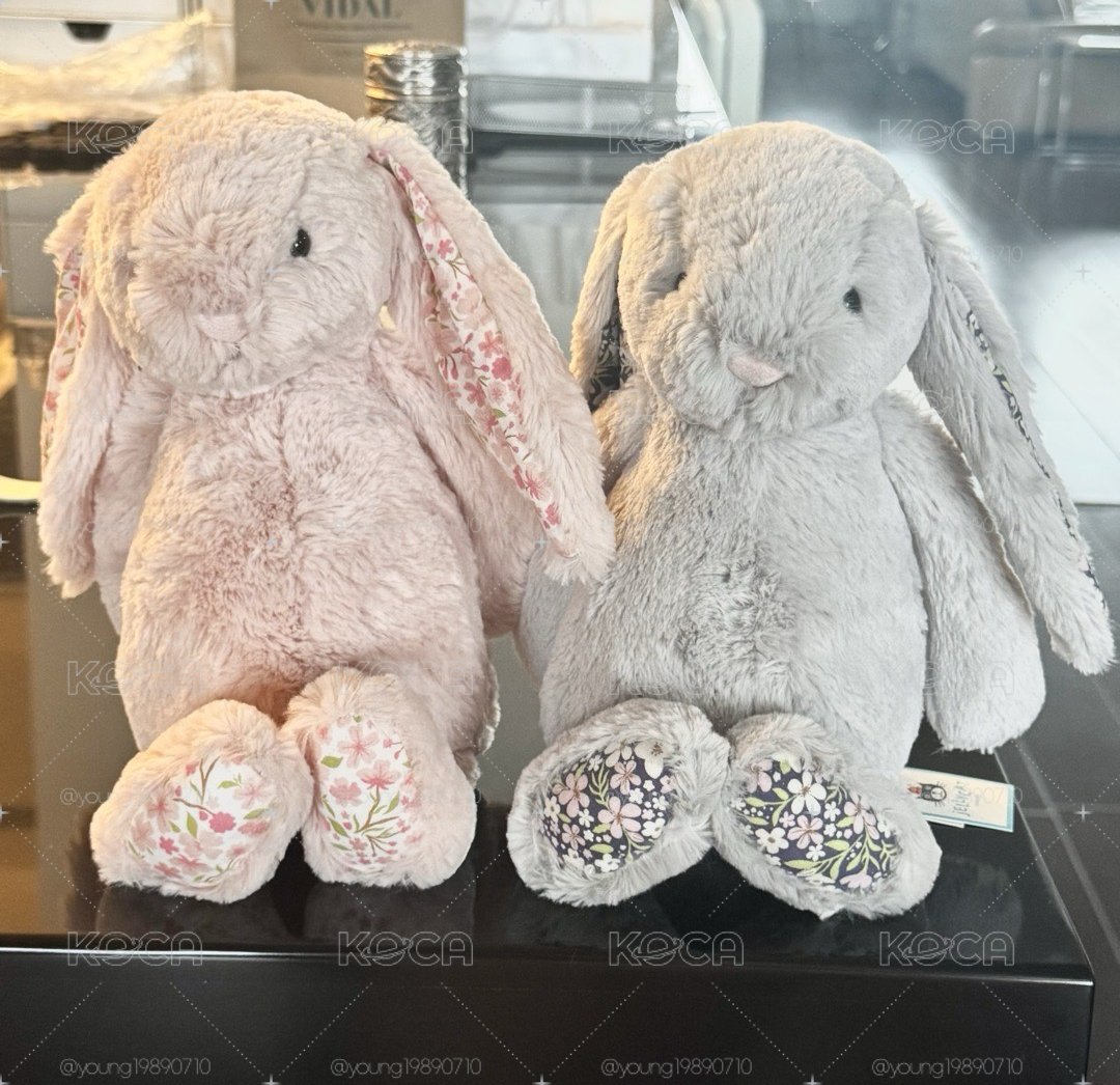 ⚡️Jellycat M 復活節 Blossom 兔兔 櫻花🌸 銀色 碎花兔兔