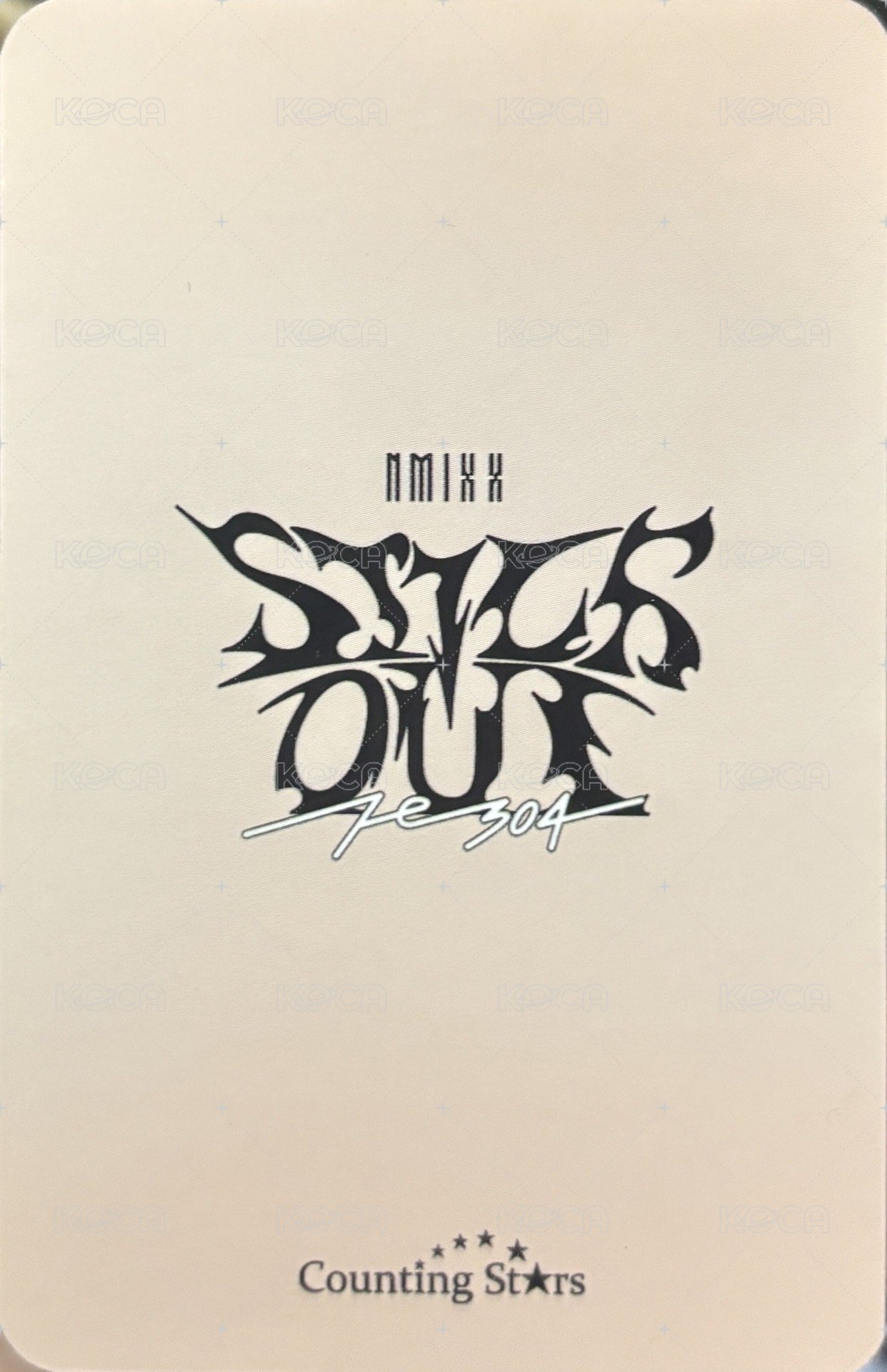 STICK OUT 數星星 幸運卡  背面