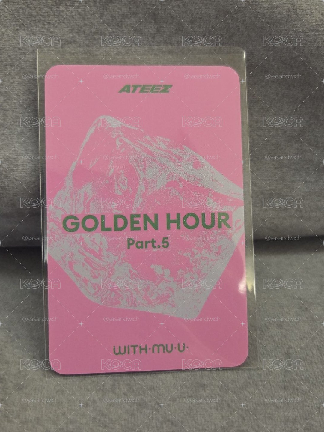 GH5 wm KEY CHAIN 特典卡 WOOYOUNG 