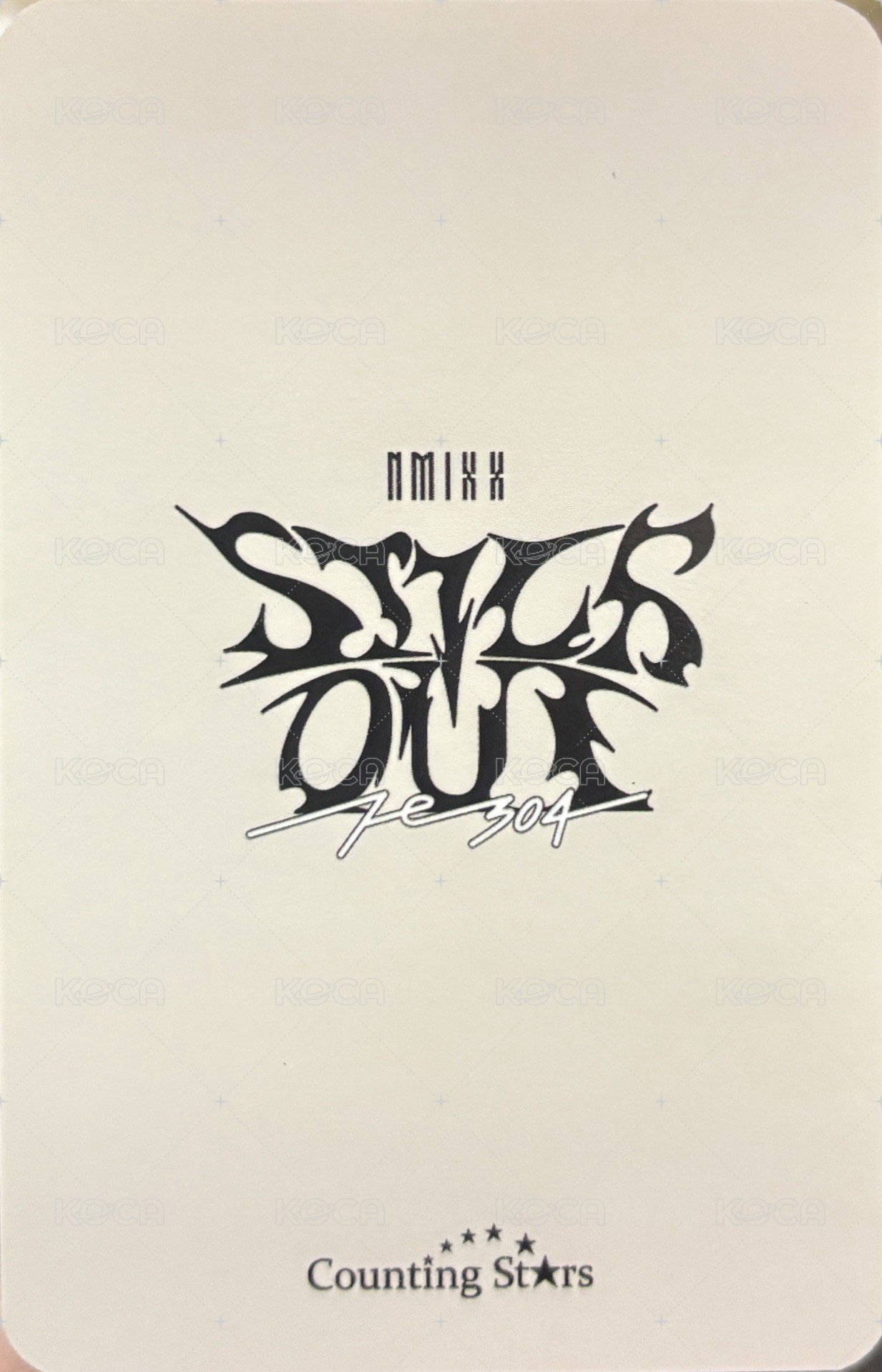 STICK OUT 數星星 幸運卡  背面