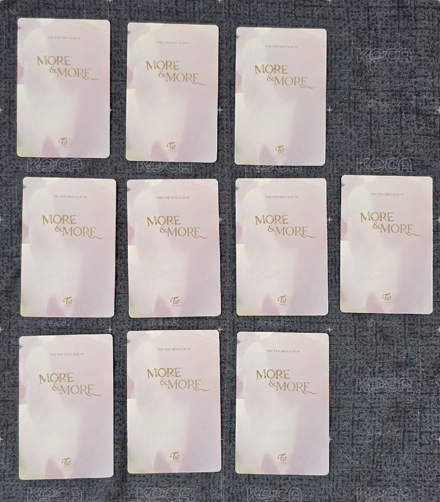 TWICE MORE & MORE全員+團卡
