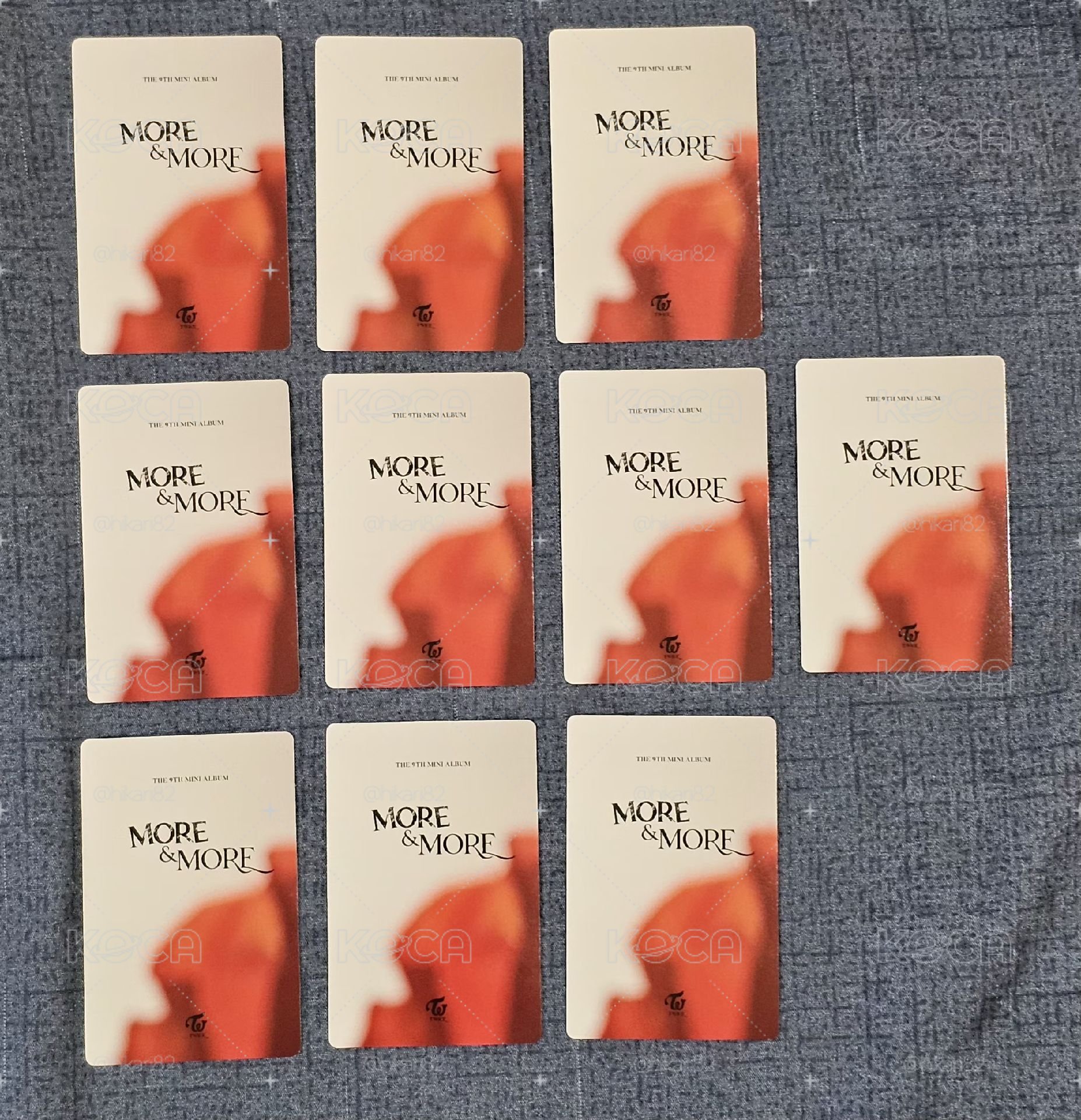 TWICE MORE & MORE全員+團卡