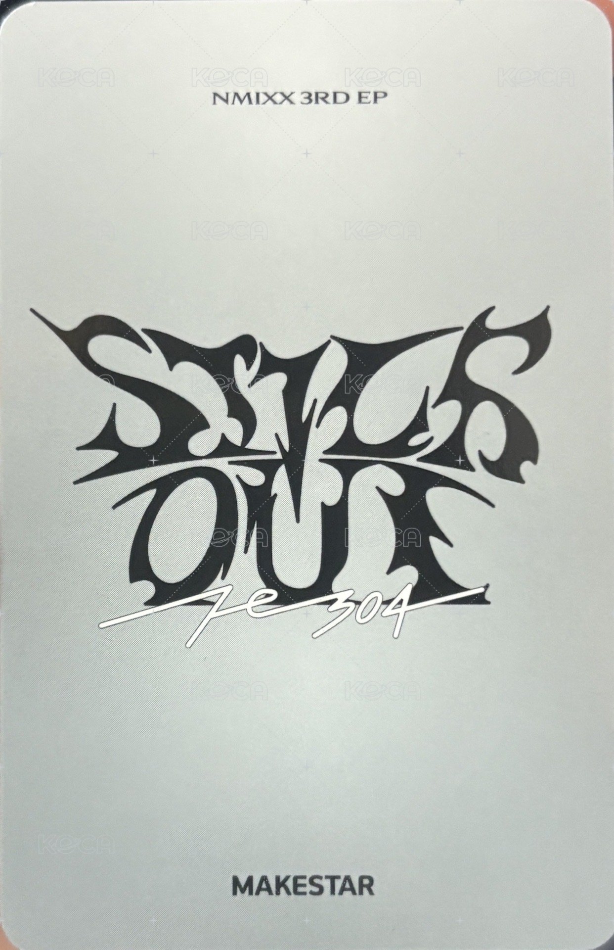 STICK OUT ms 線下 9.0 簽售卡 粉絲演唱會造型 背面