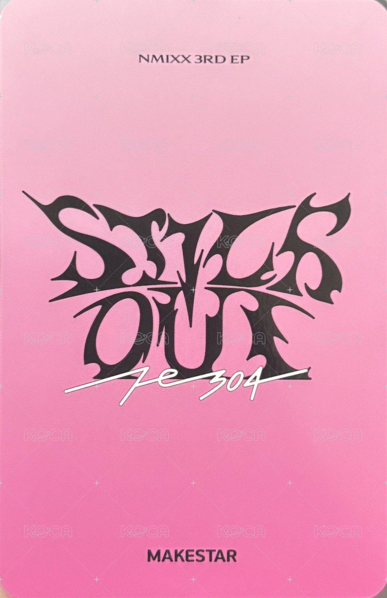STICK OUT ms 9.0 簽售卡 粉絲演唱會造型 薛友雙人 背面