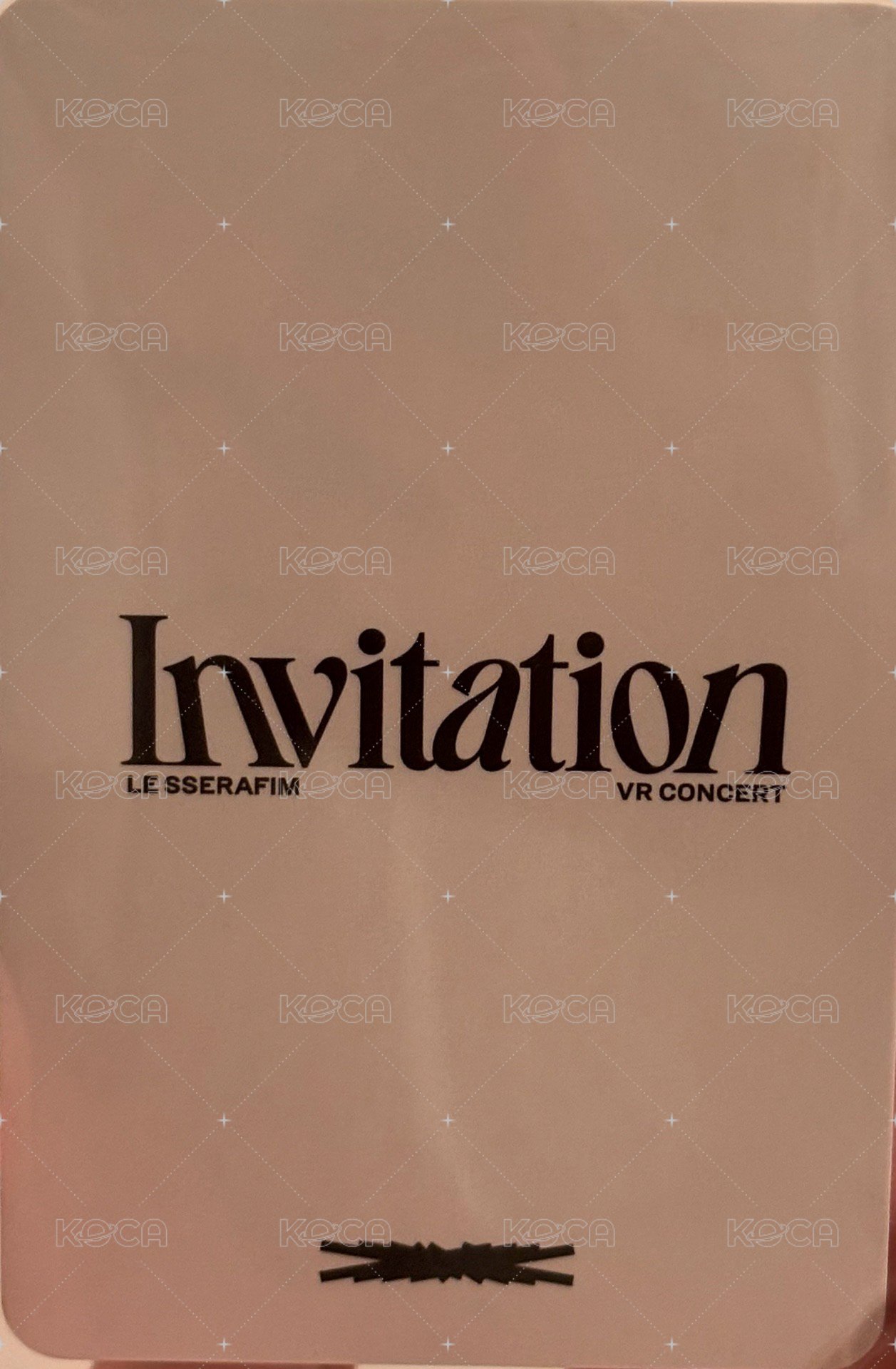 INVITATION 周邊卡 卡套卡 背面